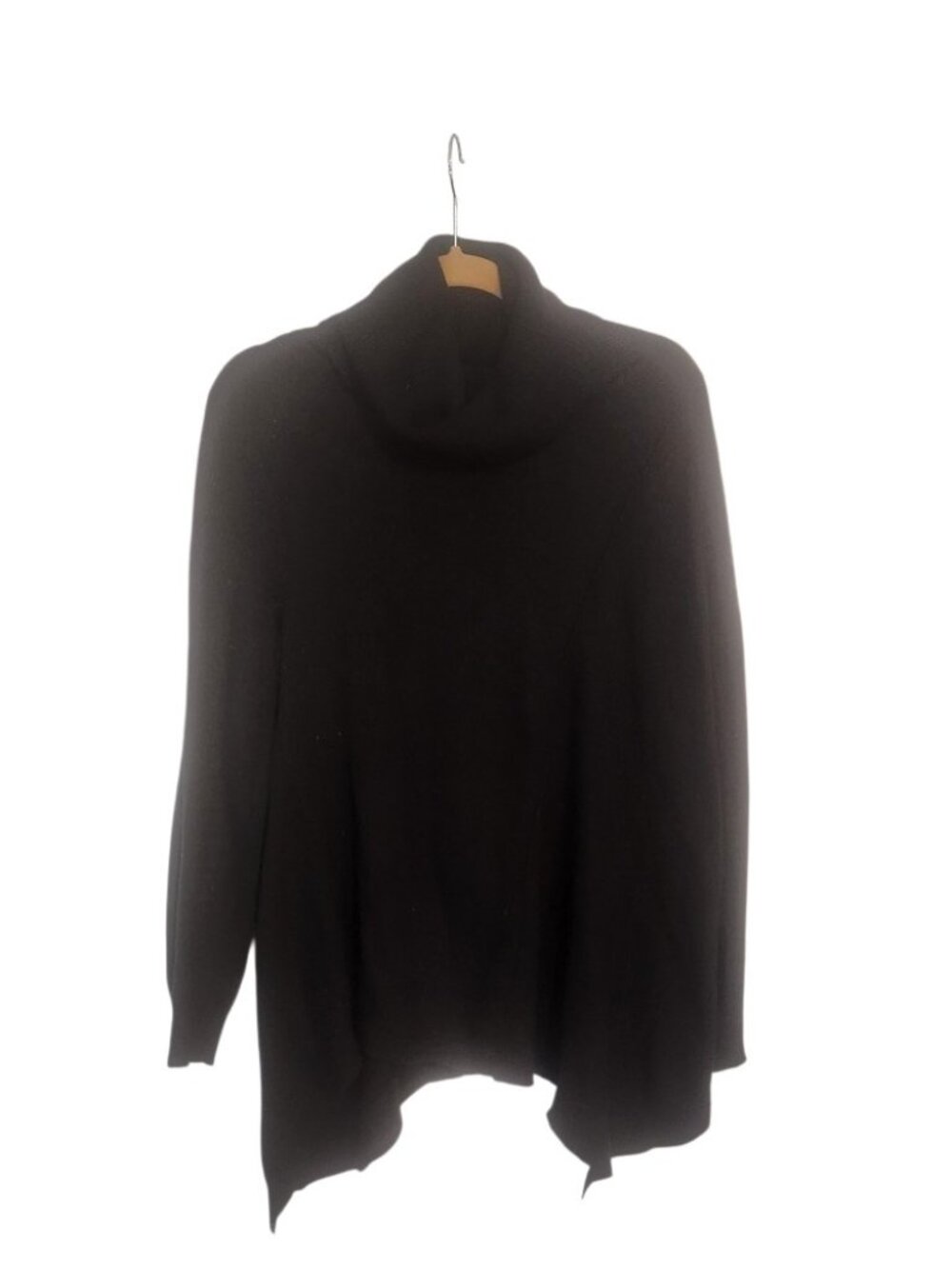 Black asymmetrical sweater
